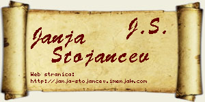 Janja Stojančev vizit kartica